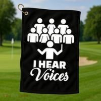 Choir I Hear Voices Golf Towel thumb 1