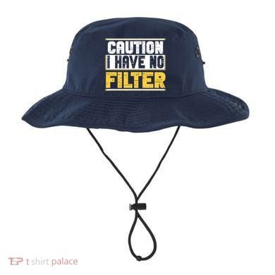 Caution I Have No Filter Funny Sarcastic Humor Awesome Cute Bucket Hat