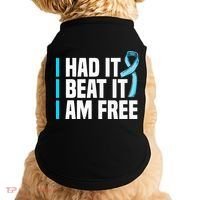 Cancer I Had It I Beat It Im Free Prostate Cancer Survivor Doggie Tank thumb 0