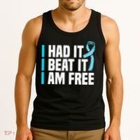 Cancer I Had It I Beat It Im Free Prostate Cancer Survivor Tank Top thumb 3