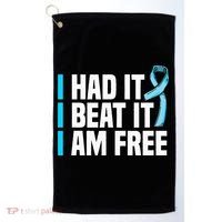 Cancer I Had It I Beat It Im Free Prostate Cancer Survivor Golf Towel thumb 0