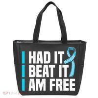 Cancer I Had It I Beat It Im Free Prostate Cancer Survivor Tote Bag thumb 0