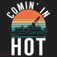 Comin In Hot Boat Captain Pontoons Boating Cool Gift Beanie thumb 2