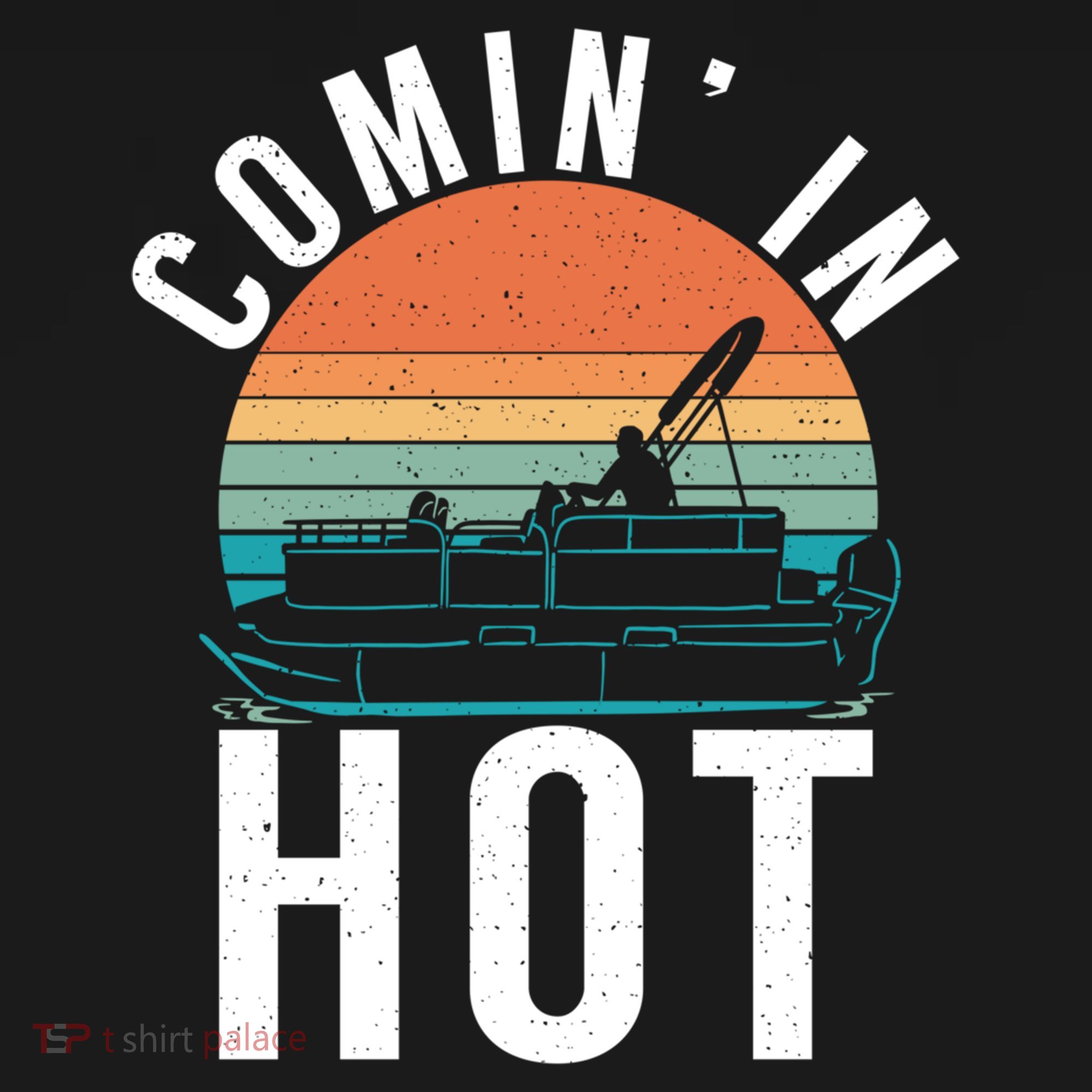 Comin In Hot Boat Captain Pontoons Boating Cool Gift Ornament