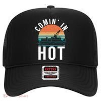 Comin In Hot Boat Captain Pontoons Boating Cool Gift Hat thumb 0