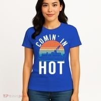 Comin In Hot Boat Captain Pontoons Boating Cool Gift Women's T-Shirt thumb 4