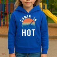 Comin In Hot Boat Captain Pontoons Boating Cool Gift Kids Hoodie thumb 3