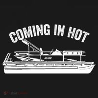Coming In Hot Pontoon Captain Lake Sailor Fishing Boating Gift Women's Hoodie thumb 2