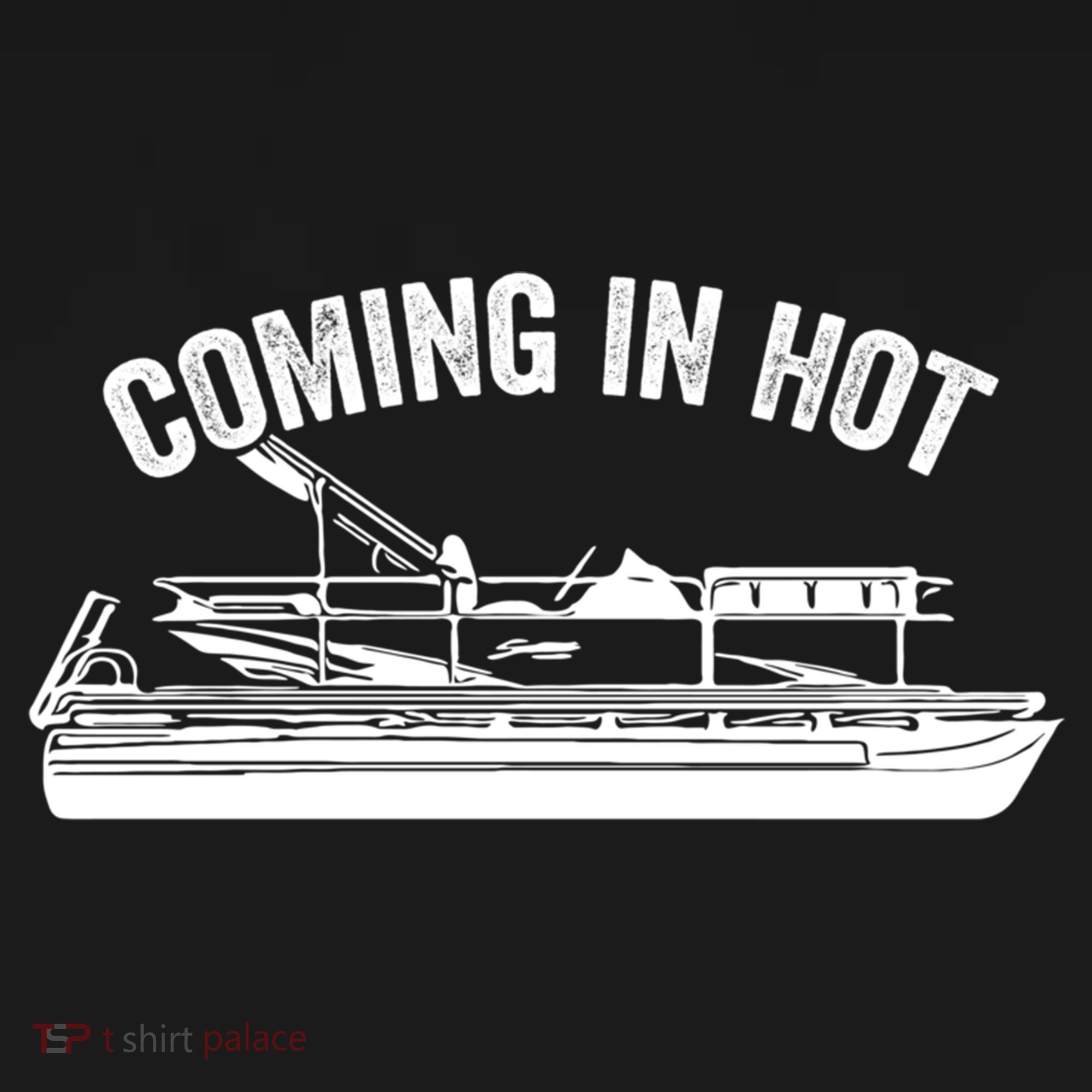 Coming In Hot Pontoon Captain Lake Sailor Fishing Boating Gift Women's Hoodie
