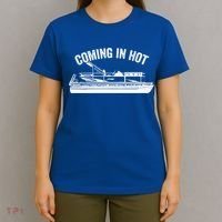 Coming In Hot Pontoon Captain Lake Sailor Fishing Boating Gift T-Shirt thumb 4