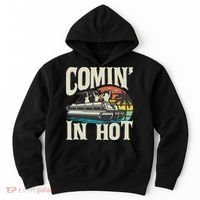 Comin In Hot Funny Pontoon Boat Pontooning Party Boat Hoodie thumb 0