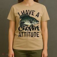 Cool I Have Crappie Attitude Gift Women Funny Fishing T-Shirt thumb 4