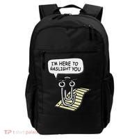 Clippy I'm Here To Gaslight You Good S Black Backpack thumb 0