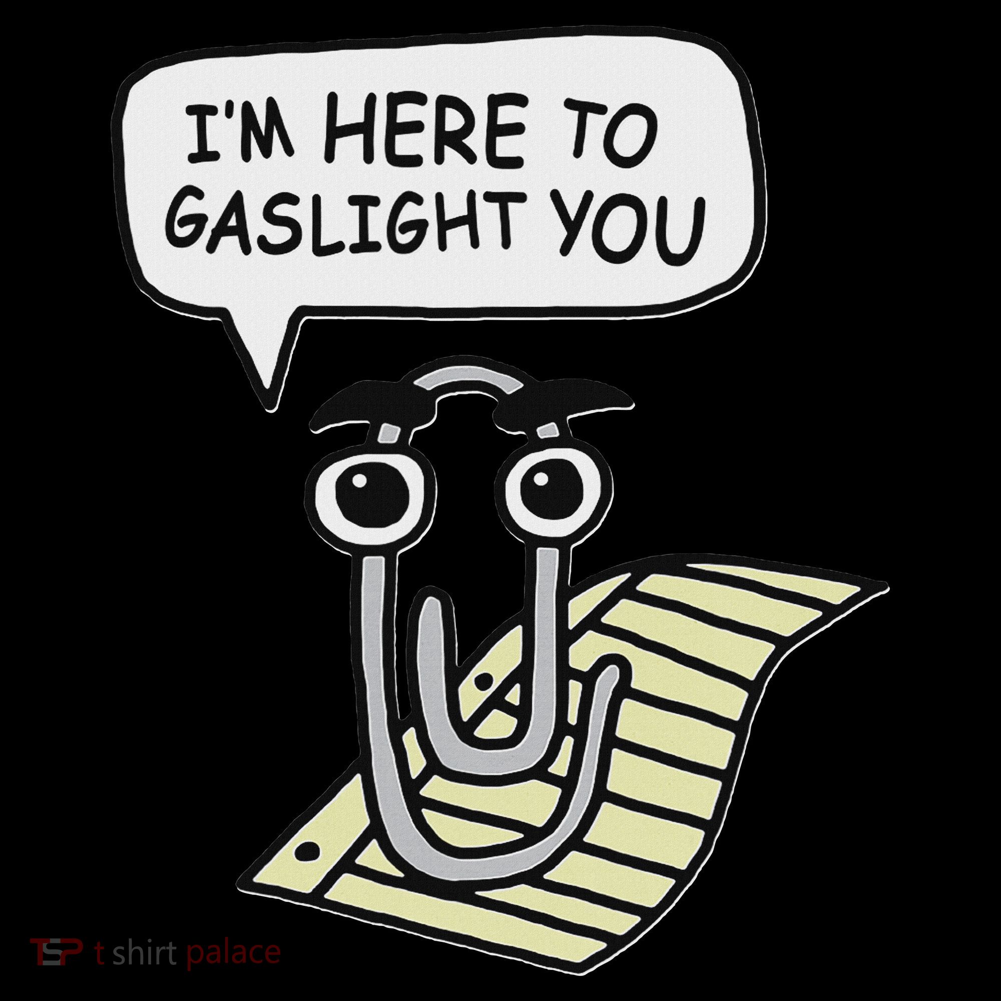 Clippy I'm Here To Gaslight You Good S Black Women's Hoodie