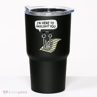 Clippy I'm Here To Gaslight You Good S Black Tumbler thumb 0