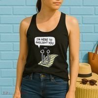Clippy I'm Here To Gaslight You Good S Black Women's Tank Top thumb 2