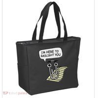 Clippy I'm Here To Gaslight You Good S Black Tote Bag thumb 2