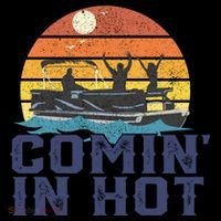 Comin In Hot Pontoon Boat Gif Funny Boating Lake Gift For Dad Gift Coffee Mug thumb 5