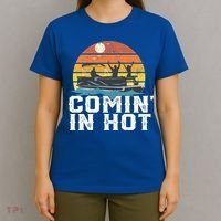Comin In Hot Pontoon Boat Gif Funny Boating Lake Gift For Dad Gift T-Shirt thumb 4