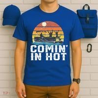 Comin In Hot Pontoon Boat Gif Funny Boating Lake Gift For Dad Gift T-Shirt thumb 6