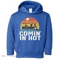 Comin In Hot Pontoon Boat Gif Funny Boating Lake Gift For Dad Gift Toddler Hoodie thumb 0