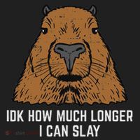 Capybara Idk How Much I Can Slay Capy Rodent Women Tumbler thumb 3