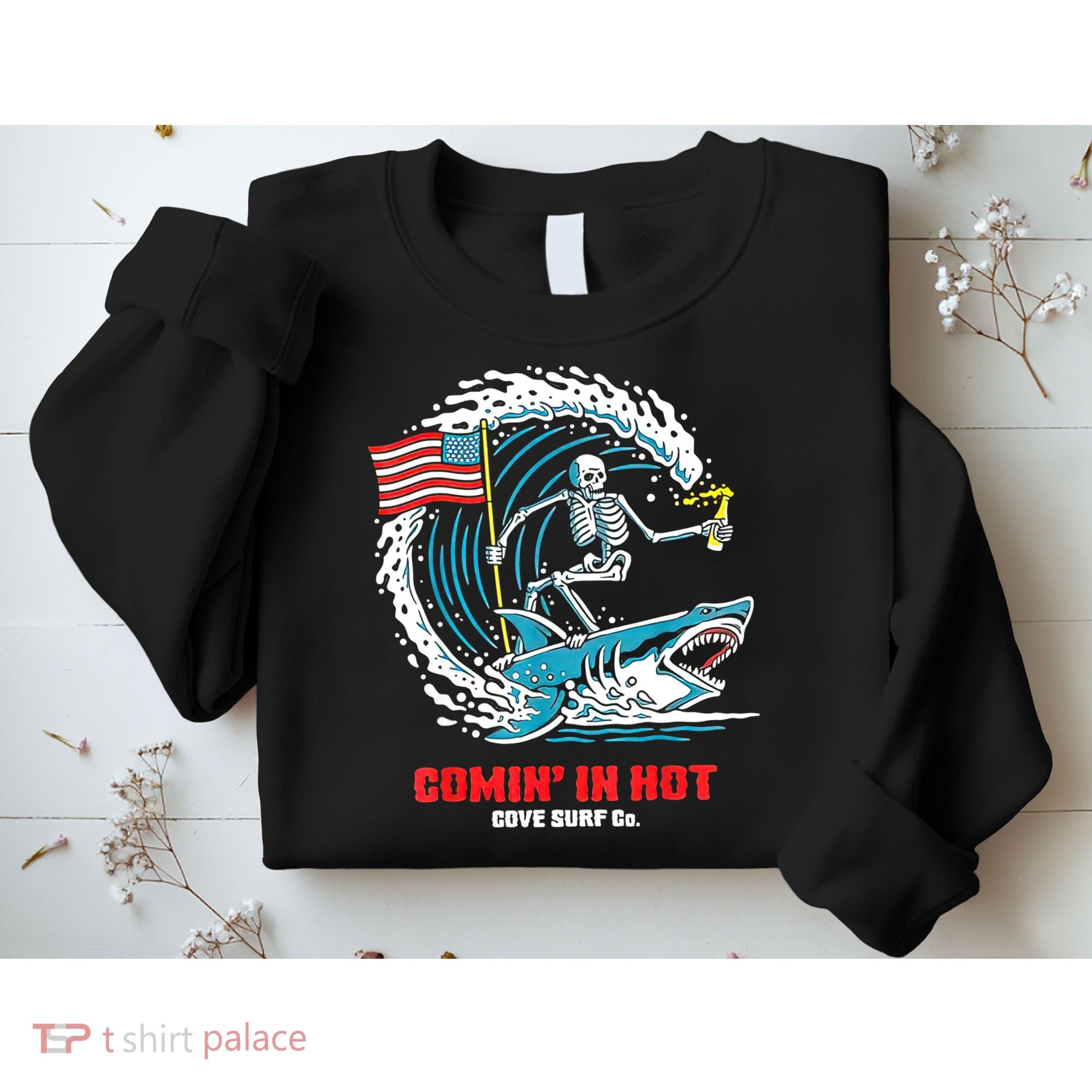 Comin In Hot Cove Surf Co Sweatshirt