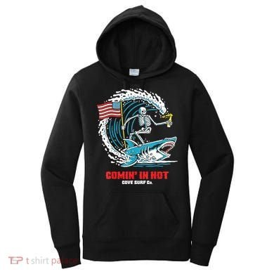 Comin In Hot Cove Surf Co Women's Hoodie