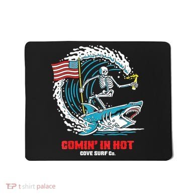 Comin In Hot Cove Surf Co Mousepad
