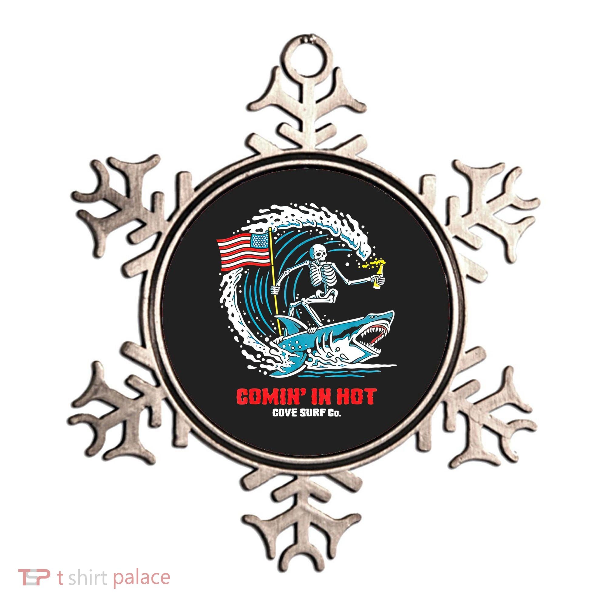 Comin In Hot Cove Surf Co Ornament