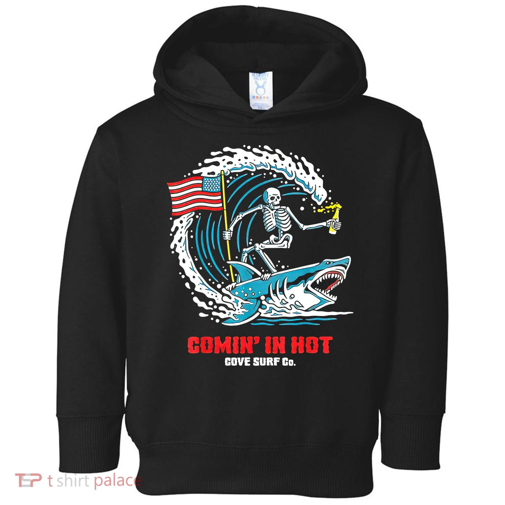 Comin In Hot Cove Surf Co Toddler Hoodie