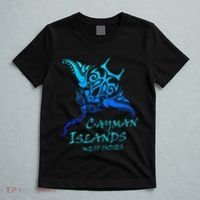 Cayman IslandsWest Indies Vintage Tribal Manta Ray Vacation T-Shirt thumb 5