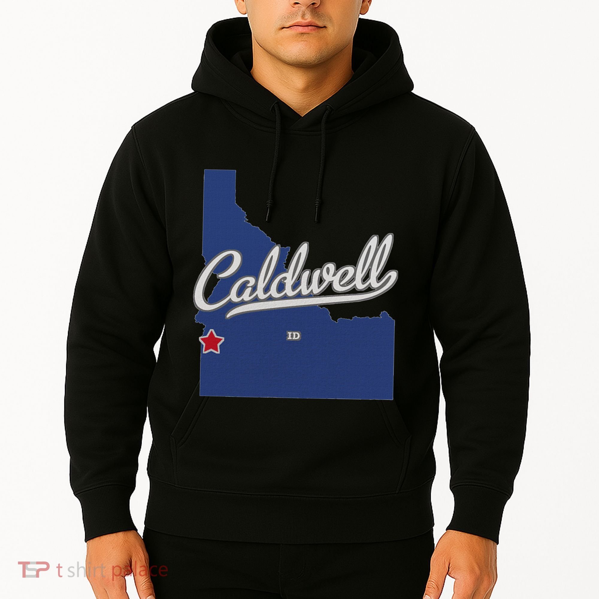 Caldwell Idaho Id Map Hoodie
