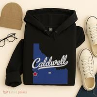Caldwell Idaho Id Map Hoodie thumb 4