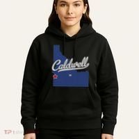 Caldwell Idaho Id Map Hoodie thumb 5