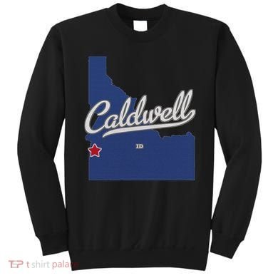 Caldwell Idaho Id Map Sweatshirt