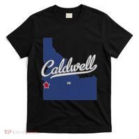 Caldwell Idaho Id Map T-Shirt thumb 0