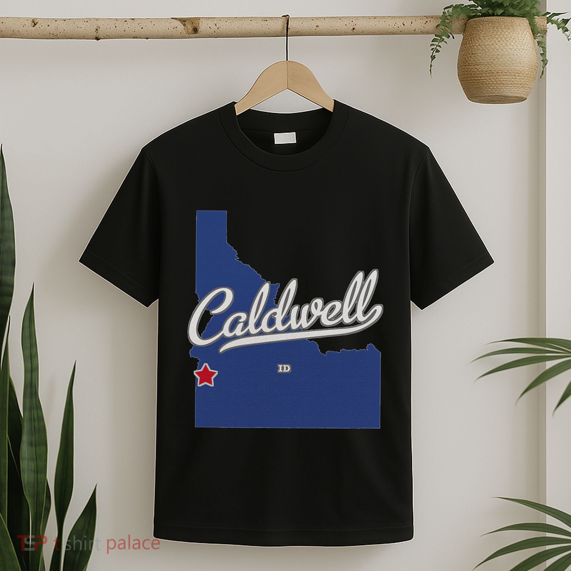 Caldwell Idaho Id Map T-Shirt