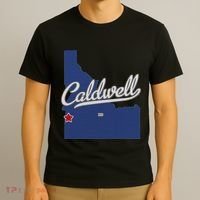 Caldwell Idaho Id Map T-Shirt thumb 3