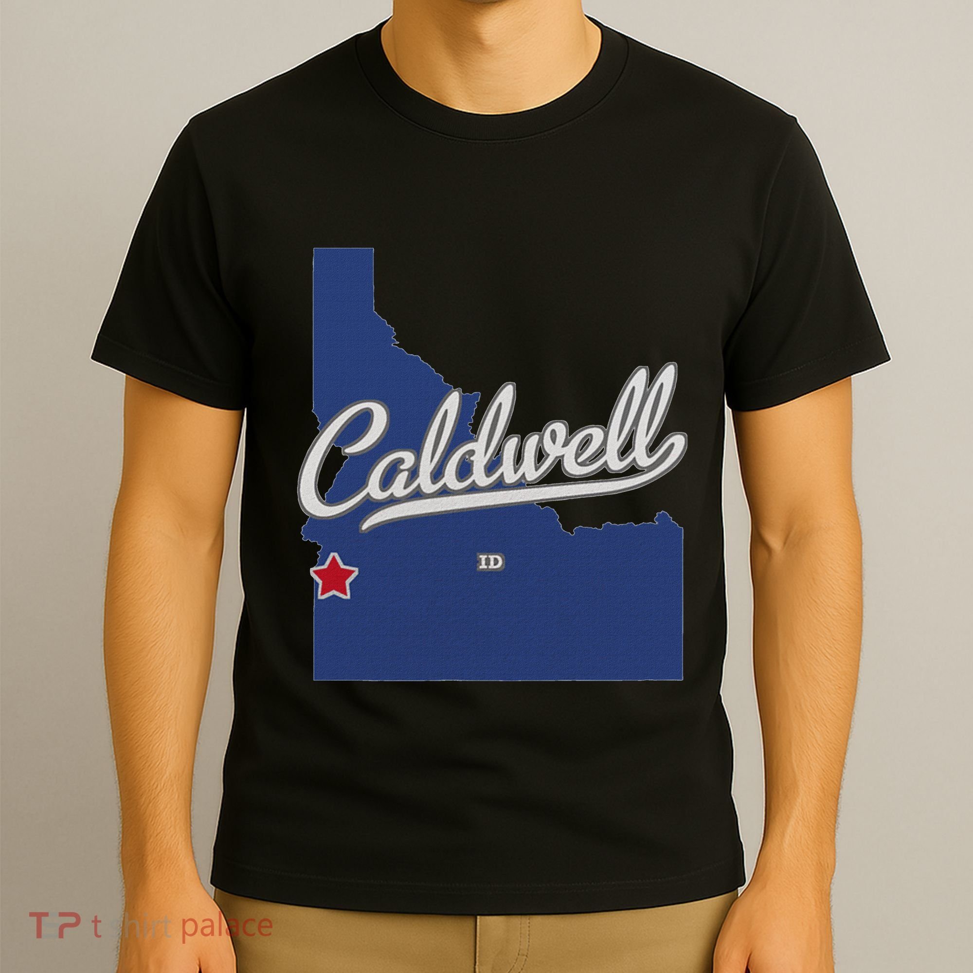 Caldwell Idaho Id Map T-Shirt
