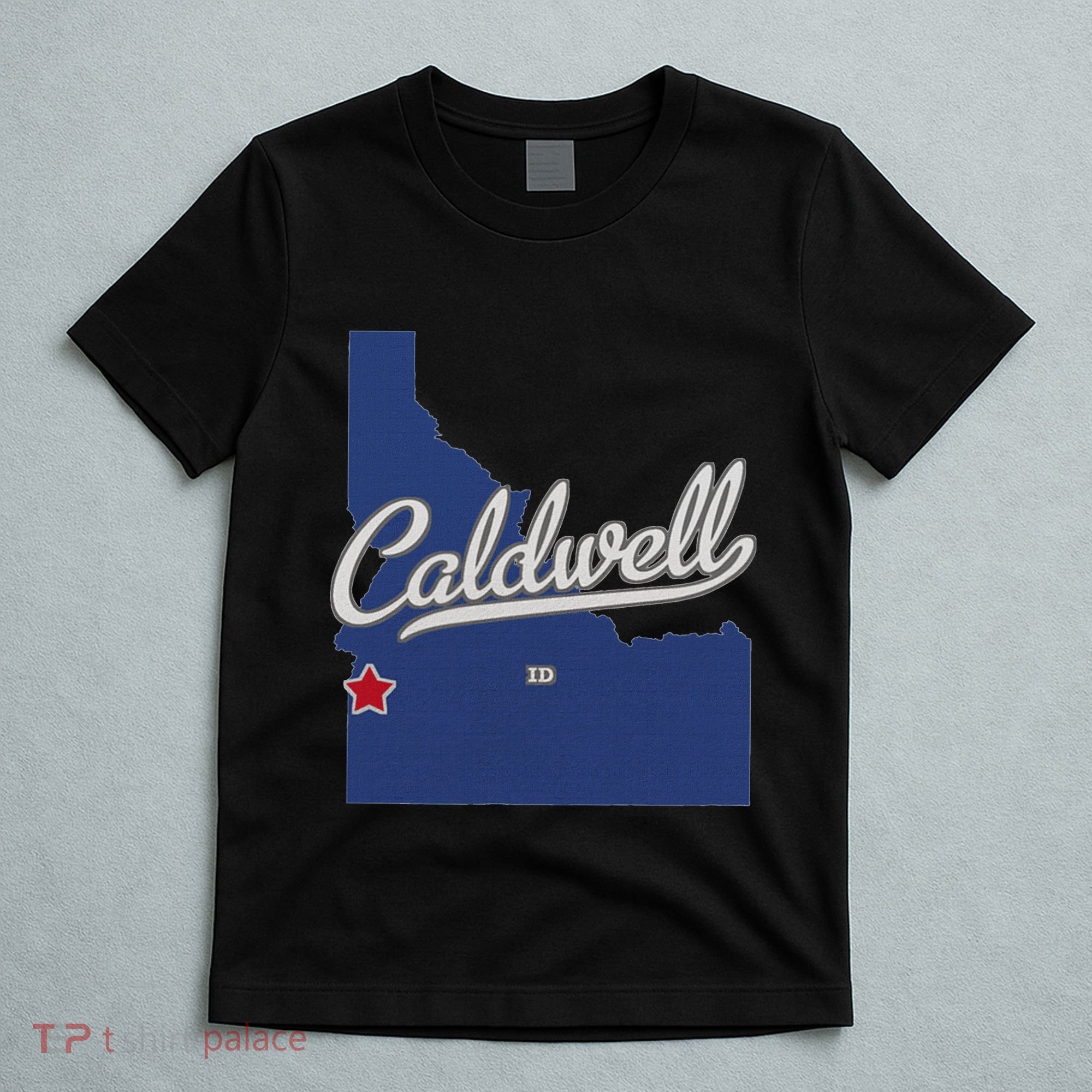 Caldwell Idaho Id Map T-Shirt