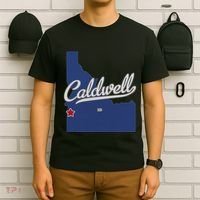Caldwell Idaho Id Map T-Shirt thumb 6