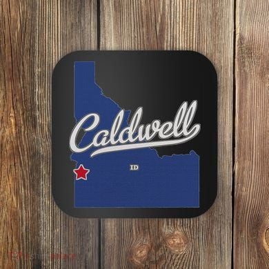 Caldwell Idaho Id Map Coaster
