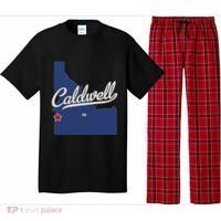 Caldwell Idaho Id Map Pajama Set thumb 0