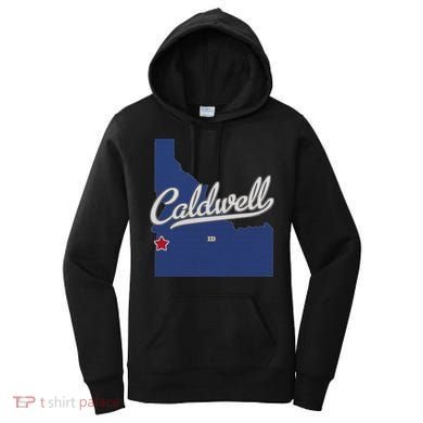 Caldwell Idaho Id Map Women's Hoodie