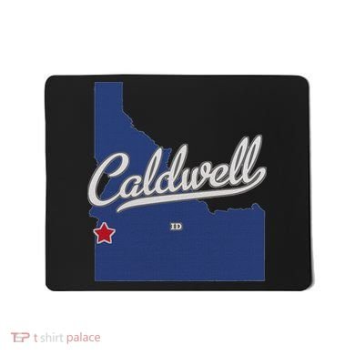 Caldwell Idaho Id Map Mousepad