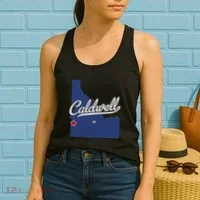 Caldwell Idaho Id Map Women's Tank Top thumb 2