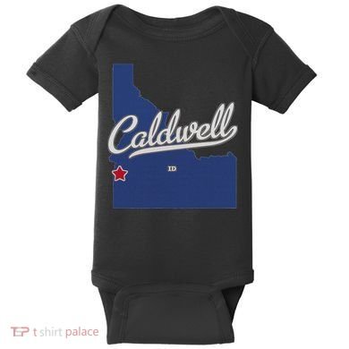 Caldwell Idaho Id Map Baby Bodysuit