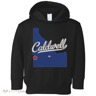 Caldwell Idaho Id Map Toddler Hoodie