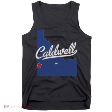 Caldwell Idaho Id Map Tank Top